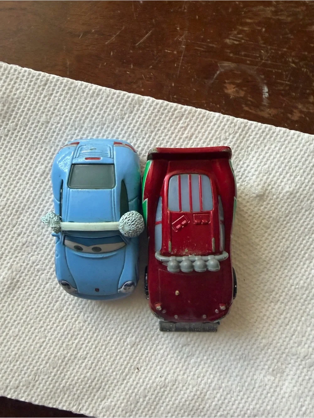 Christmas lighting McQueen and Christmas sally play condition/fair condition